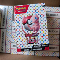 Boîte de collection originale 151 Pokémon, Pok Mon TCG Scarlet Violet 151 Booster Bundle, scellé en usine, 6 paquets de boosters, Mew Kanto