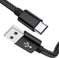 Kabel pengisi daya cepat, kabel pengisian daya USB tipe-c 60W, pengisian cepat, 3A, dengan fungsi pintar untuk ponsel dan kabel USB Printer