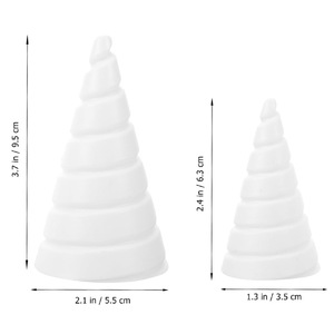 Herramienta de sujeción y soporte para antena de jardinería, cono triangular, color blanco - Product Image 2