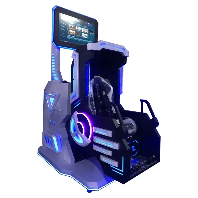 China Virtual Reality Arcade Machines 360 Vr Chair 360 Roller Coaster Vr car racing Simulator game machine