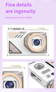 كاميرا أطفال رقمية جديدة LK008 CCD للبنات والأطفال الصغار مع بطاقة MicroSD وإسقاط ضوئي، كاميرا صغيرة لطيفة بتصميم كرتوني وجودة عالية - Product Image 2