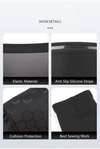 Honeycomb Soccer Shin Guards Padded Calf <strong>Compression</strong> Sleeves Supports for Shin <strong>Splint</strong> - Product Image 5