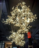 Suspension en céramique artistique contemporaine ANNO pour la décoration des salles de bal d'hôtel