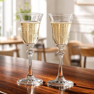Kristallglas-Verkostungsbecher Tulpenförmiges Cocktailglas Kelch für Champagner Spezialgetränke Sake - Product Image 1