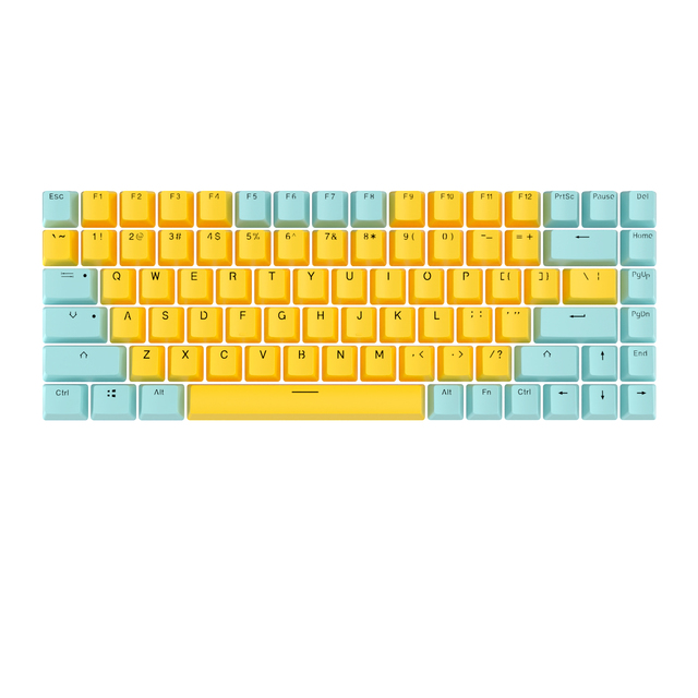 Royal Kludge custom dye subbed iso keycap set pom jelly double shot pbt keycaps kawaii keycaps pbt mechanical keyboard