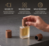 Vietnam WeWood Bouchon en bois premium pour parfum, couvercle cylindrique en bois, fermeture ronde, accessoire d'emballage de parfum
