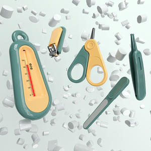 5 in 1 귀여운 아기 손톱 가위 세트 안티 고기 손톱깎이 세트 신생아 손톱 가위 세트 어린이를위한 안전 ABS 소재 - Product Image 3