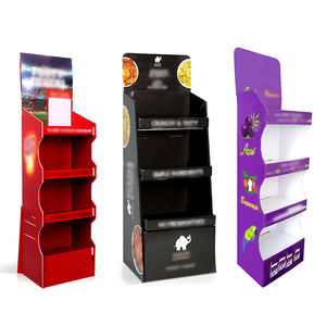 Rak Display POS Kustom dari Karton, Display Lantai Kertas, Menara Promosi Produk, Rak Display di Supermarket - Product Image 3