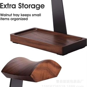 Wooden Headphone <b>Stand</b> Over Ear Desktop Organizer For Computer <b>Headset</b> E Sports Use - Product Image 3