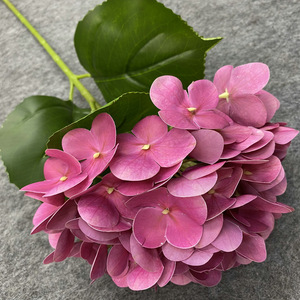 Flores artificiales de Hortensia con impresión 3D, flores artificiales de Hortensia para boda, fiesta, oficina, decoración del hogar - Product Image 6
