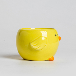 Creative Desktop Ornaments Hand-Painted Easter <b>Candle</b> Holder Cute Chick Glossy Matte Surface Ceramic <b>Candle</b> Jar in <b>Bulk</b> - Product Image 4