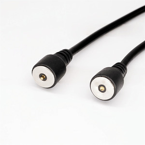 Cable Magnético Personalizado <span class=keywords><strong>de</strong></span> 10 mm con Conector Pogo Pin, Cable Eléctrico Magnético <span class=keywords><strong>de</strong></span> Alta Resistencia Tipo Redondo <span class=keywords><strong>de</strong></span> 2 Pines Pogo Pin - Product Image 4