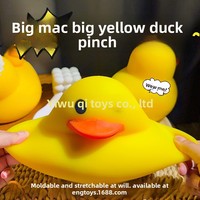 Jouets Squishy Cadeau, Jouets Anti-Stress, Grand Canard Jaune Géant en Caoutchouc Thermoplastique Souple à Rebond Lent, Extra Large pour Soulagement du Stress