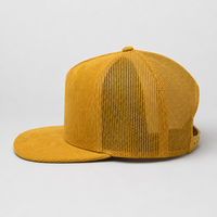 Casquette Trucker en Velours Côtelé Personnalisée avec Broderie 3D, Style Rétro, en Maille, pour Usage Quotidien – Vente en Gros Usine