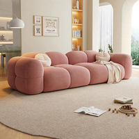 Canapé en tissu doux pour la peau Kanepe, design arrondi haut de gamme, un choix idéal pour la décoration et le confort du salon