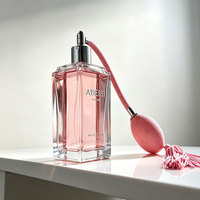 Flacon de parfum réutilisable fantaisie 100 ml pour femme, style rétro, avec atomiseur en verre et design airbag