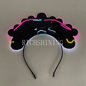 Diadema LED Luminosa Estilo Ópera de Pekín Richshining, Material con Baterí<span class=keywords><strong>a</strong></span>, Accesorios para el Cabello para el <span class=keywords><strong>A</strong></span>ño Nuevo Chino y Representaciones Teatrales - Product Image 3
