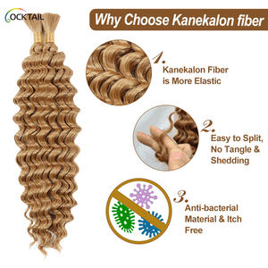 Extensions de cheveux bouclés italiens sans colle <span class=keywords><strong>pour</strong></span> tresses bohèmes, mèches bouclées birmanes <span class=keywords><strong>pour</strong></span> tresses bohèmes, extensions de tresses afro crépues bohèmes - Product Image 3