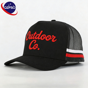 Casquette de baseball camouflage à 6 panneaux QZFSO, personnalisée, de haute qualité, avec logo imprimé, broderie, maille, style hip-hop, pour hommes - Product Image 1