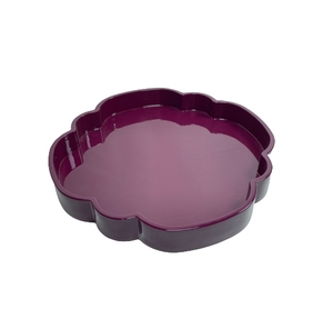 Premium Glossy Lacquer Serving Tray, Modern Wooden Ottoman Coffee Table Tray for <b>Decorative</b> Organizers - Product Image 2