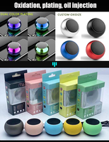 Mini haut-parleur Bluetooth sans fil portable M3, subwoofer rond en métal professionnel avec logo personnalisé et couleur au choix