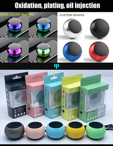 Mini haut-parleur Bluetooth sans fil portable M3, subwoofer <span class=keywords><strong>rond</strong></span> en métal professionnel avec logo personnalisé et couleur au choix - Product Image 6