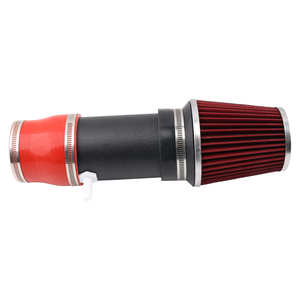 Sistema de Admisión de Aire Frío de Alto Rendimiento y Kit de Filtro Rojo para Honda Accord 3.0L V6 2003-2007 AIM082-BK-RD - Product Image 3