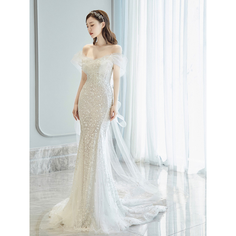 Latest Style White Mermaid Wedding Dress - Elegant & Sexy