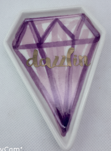 Plateau à bijoux en céramique, porcelaine et grès dolomite Hengfei, motif <span class=keywords><strong>licorne</strong></span> en forme de cœur, bord doré, pour la décoration et le rangement de la maison - Product Image 4