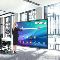 Pizarra Interactiva Inteligente para Aula de Alta Resolución de 98 Pulgadas, 40 Puntos Multitáctiles, 4K LCD, Intel Core I3/I5/I7, Windows 11, 4GB