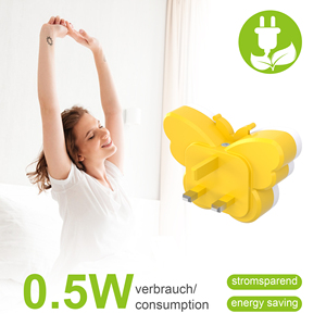 Lampe de nuit LED papillon OEM ODM, matériau ABS écologique, éclairage décoratif d'intérieur, fourniture directe d'usine - Product Image 4