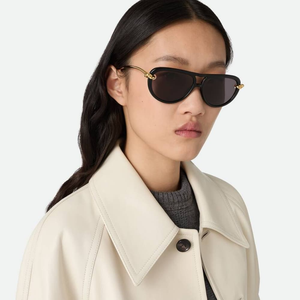 Gafas de Sol Bottega BV Retro de Doble Puente, Montura Ligera, Lentes Elegantes para Viajes Diarios y Conducción, Veneta - Product Image 2