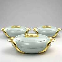 Ensemble de 3 chauffe-plats isothermes grande capacité pour buffet, idéal pour la restauration commerciale aux États-Unis et au Nigeria
