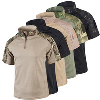 Haut tactique d'extérieur COOLSBER en maille respirante à séchage rapide, motif camouflage russe, idéal pour l'été