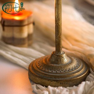 Christmas Iron <b>Candlestick</b> Flower Design Home Decoration Metal Craft - Product Image 4