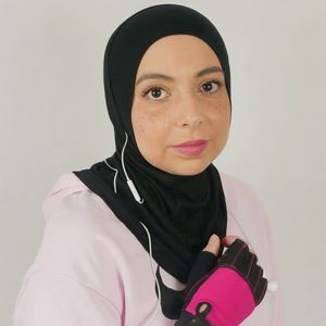 Công nghệ Nano thể thao y tế phụ nữ khăn choàng bông Jersey Hijabs Tai nghe lỗ tai hijab - Product Image 3