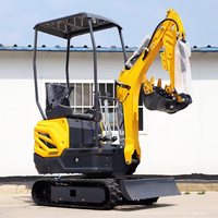 Nouvelle Mini-Excavatrice de 3,5 Tonnes, 1 Tonne, 2 Tonnes avec Moteur Kubota et Marteau Brise-Roches, Fabriquée en Usine au Shandong, Type Chenille