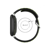 HUANLONG Universelles Zweifarbiges Silikon-Modeuhrenarmband für Versa 4 3 Sense 2 Adapter