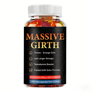 Gomitas Massive Girth - Potenciador Natural para Hombres con Ashwagandha y Maca, Mejora la Resistencia, Aumenta la Energía (60 Unidades) - Product Image 1