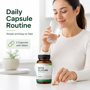 Capsules de bêta-glucane antioxydant de qualité cosmétique, extrait de champignons Reishi, complément alimentaire pour améliorer l'immunité, biologique, végétalien - Product Image 5