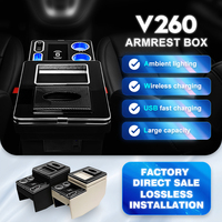 Boîte de rangement pour accoudoir, accessoires de décoration automobile, compatible avec Mercedes Classe V W447 V220 V260