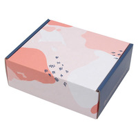 Boîte d'expédition en carton ondulé auto-élevable personnalisée et gaufrée, recyclée, avec couleur personnalisée pour l'emballage de cadeaux et d'artisanat