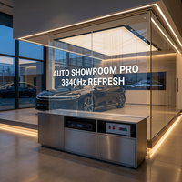 Pantalla LED Flexible Transparente de Fácil Instalación, Película Autoadhesiva para Vidrio, para Publicidad Comercial