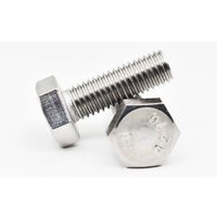 M6 M8 M12 Acier inoxydable SS304 SS316 SS316L Boulon à tête hexagonale à filetage partiel DIN933
