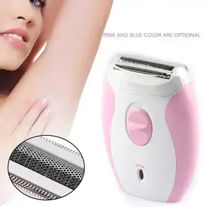 Alat cukur wanita dapat diisi ulang laris pisau cukur wanita mesin penghilang rambut wajah tanpa kabel pemangkas Bikini kaki pisau cukur elektrik