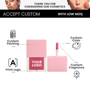 บลัชออนเนื้อลิควิดสีชัดติดทนนานกันน้ำ 6 สี พร้อมโลโก้สั่งทำ บลัชออนเนื้อครีม คอนทัวร์ ลิปกลอส แบรนด์ส่วนตัว - Product Image 3