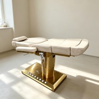 Elektrische Gebogene Wimpern-Schönheitsliege Luxuriöse Verstellbare Gesichts-Spa-Salon-Massageliege Spa-Salon-Möbel