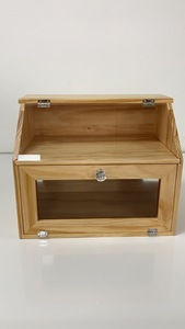 Boîte à pain en bambou personnalisée, stockage écologique en bois naturel sans BPA pour les aliments, <span class=keywords><strong>casse</strong></span>-<span class=keywords><strong>noisette</strong></span> flexible, conception décorative de vacances - Product Image 3