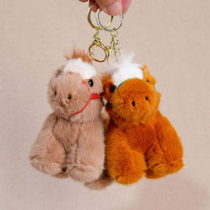 Boneka Maskot Tahun Kuda 2026, Boneka Kuda Perang Awan Keberuntungan, Gantungan Kunci Boneka Lembut Lucu, Gantungan Tas - Product Image 4