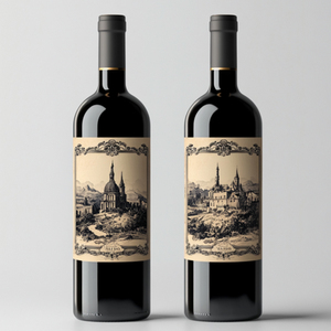 Venta al por mayor Fanyi Pegatinas Botellas 4 Oz Etiquetado <span class=keywords><strong>Harpic</strong></span> para Pet Botella Executive Estate Etiqueta Papel Vino Pegatina - Product Image 5